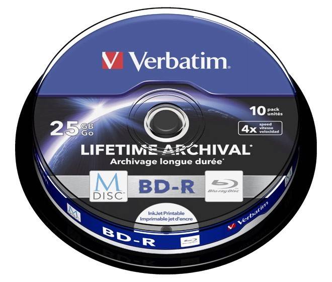 Verbatim M-DISC BD-R 25GB/1-4x VERBATIM 43825(VE10)