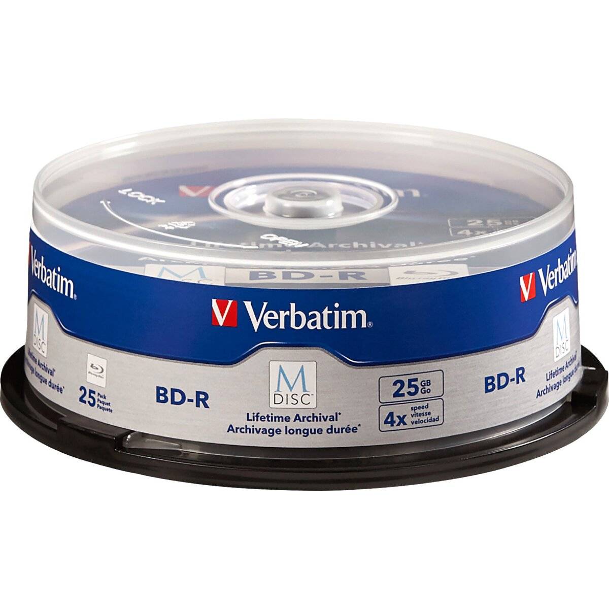 Verbatim M-DISC BD-R 25GB/1-4x Cakebox (25 Disc)
