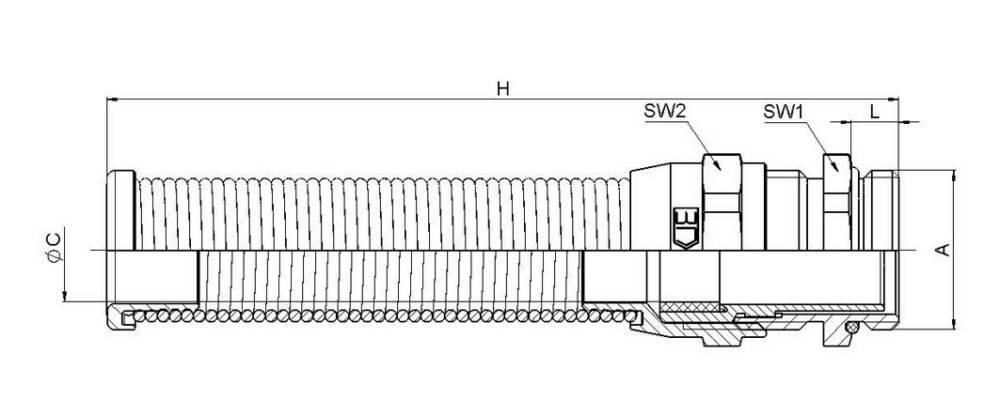 Jacob Kabelverschraubung 50.625 M/BS