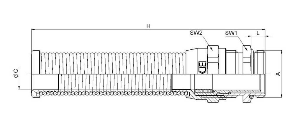 Jacob Kabelverschraubung 50.616 M/BS
