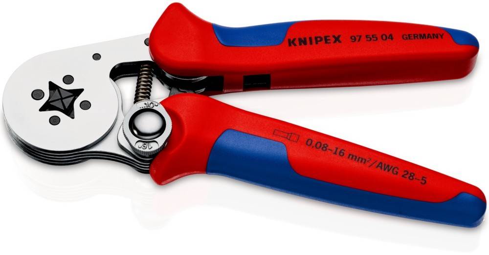 Knipex-Werk Aderendhülsen-Presszange 97 55 04 SB