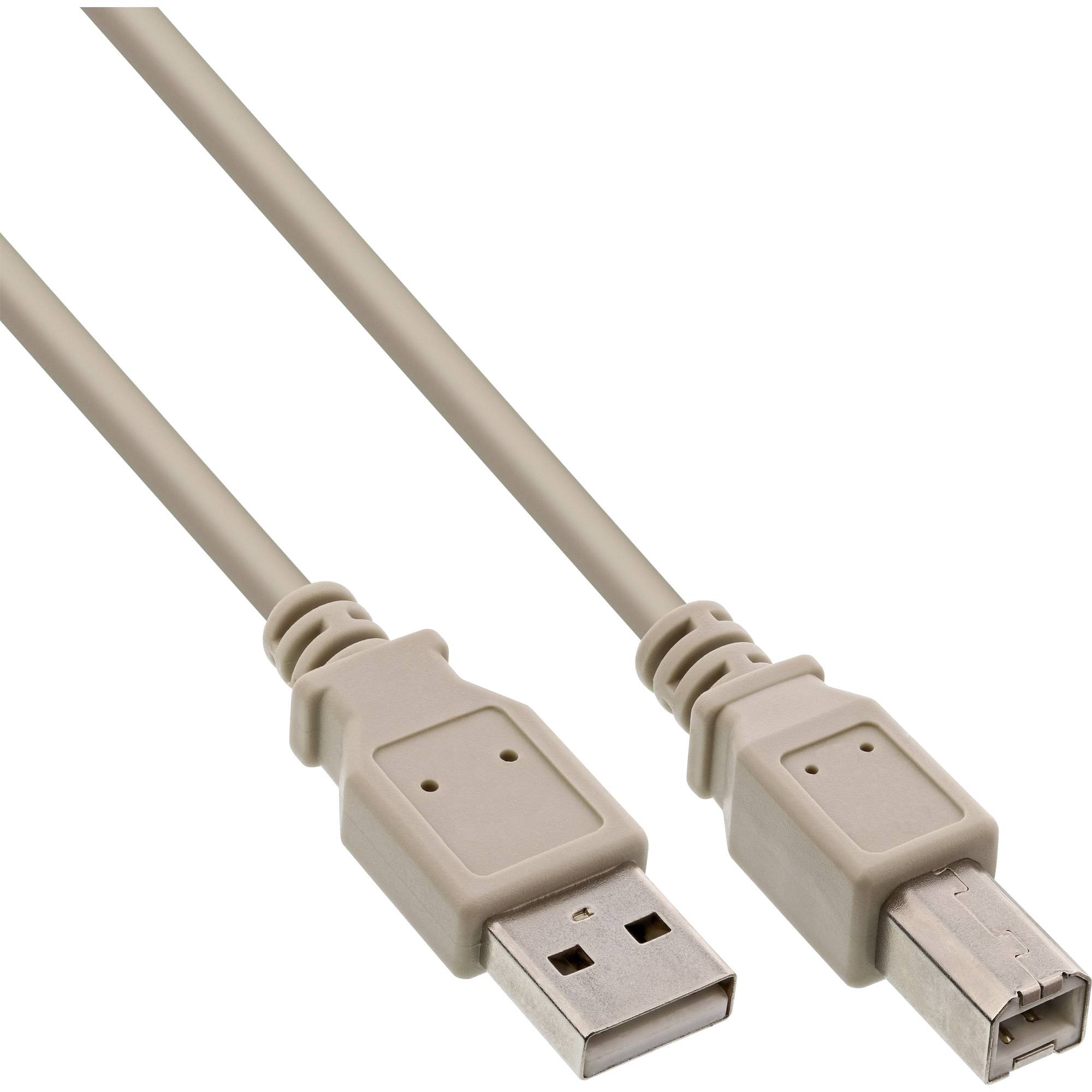 INLINE - USB 2.0 Kabel - A an B - beige - 3m