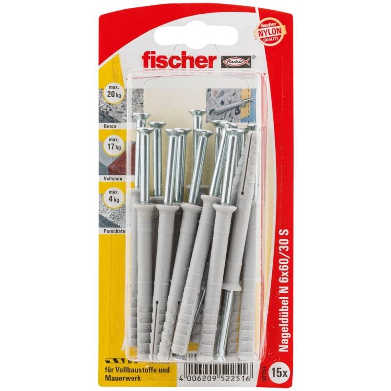 Fischer Deutschl. Nageldübel N 6x60 ZK