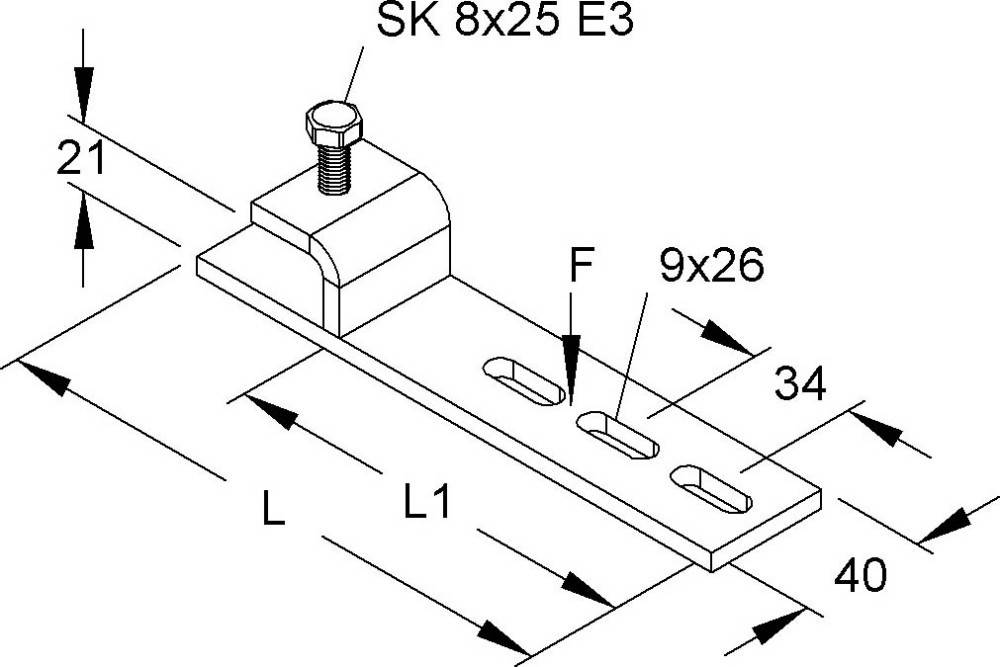 Rico Befestigungsklemme 16S21-H153