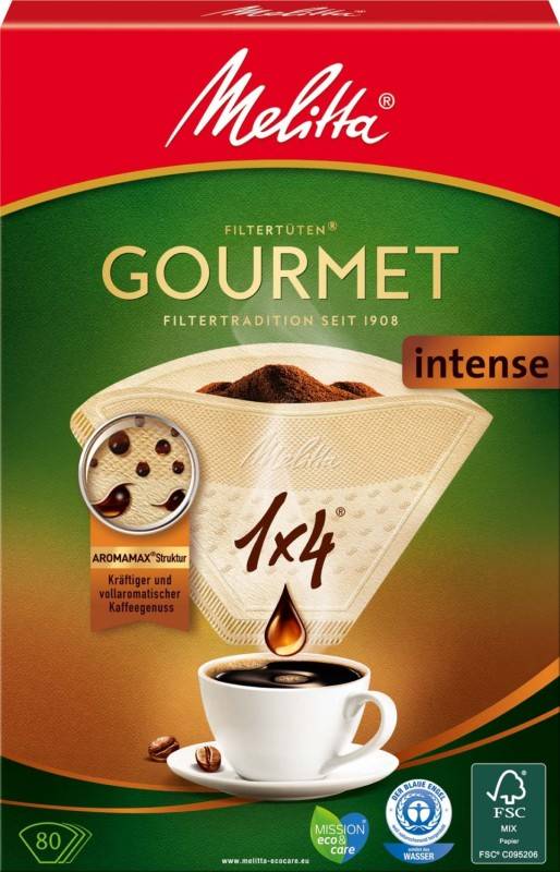 8 Stück Melitta SDA Filtertüten 1x4/80Intense(VE80)