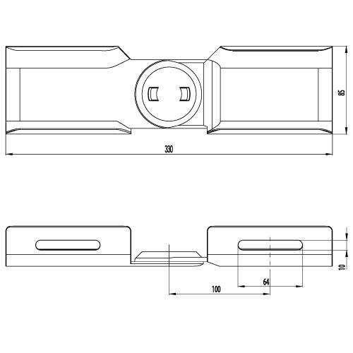 Unex Vertikales Gelenkstück gr 66833-48