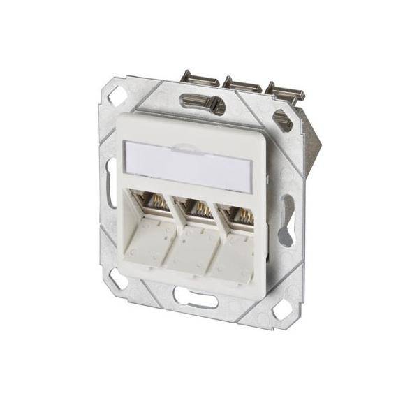 Metz Connect Anschlussdose, Cat.6A TN E-DATmod-3Upk-rws