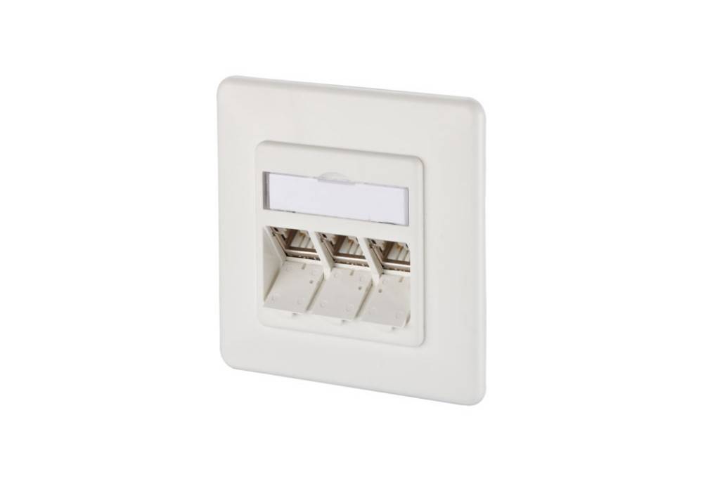 Metz Connect Anschlussdose, Cat.6A TN E-DATmod-3UP-rws