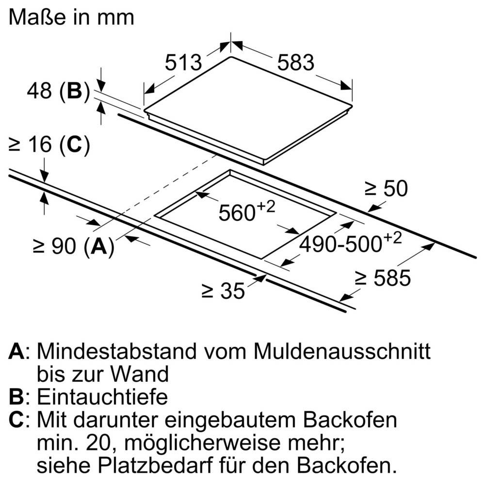 Bosch MDA EB-Autark-Kochfeld PKE645BA2E