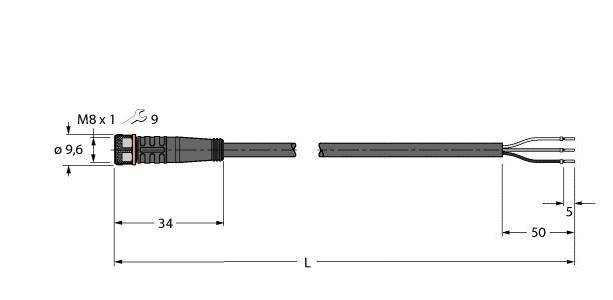 Turck Aktuator- u. Sensorleitung PKG4M-30/TXL