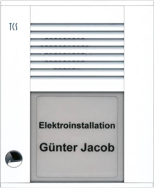 TCS Tür Control Audioaußenstation1-reihig PDS01-WS/04