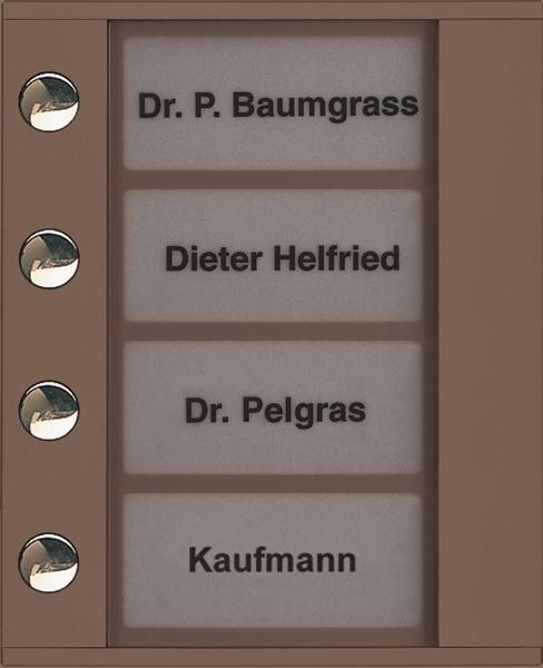 TCS Tür Control Audioaußenstation 1-reihig PDT04-EB/04