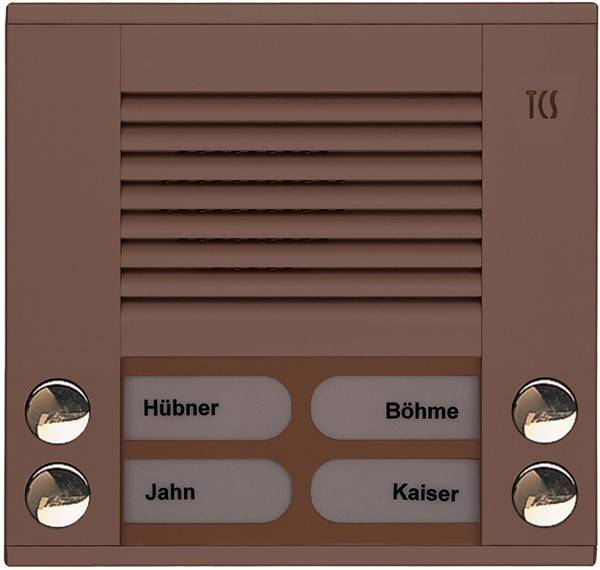 TCS Tür Control Audioaußenstation 2-reihig PES04-EB/04