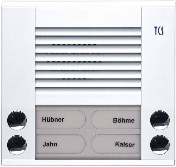 TCS Tür Control Audioaußenstation 2-reihig PES04-WS/04