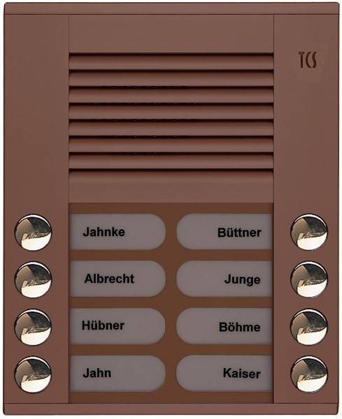 TCS Tür Control Audioaußenstation 2-reihig PES08-EB/04