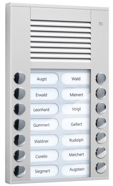 TCS Tür Control Audioaußenstation 2-reihig PES14-EN/04