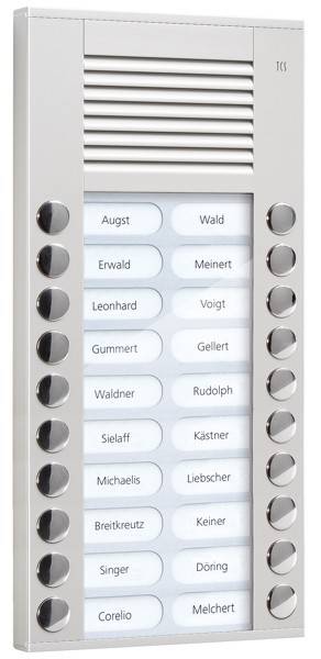 TCS Tür Control Audioaußenstation 2-reihig PES20-EN/04