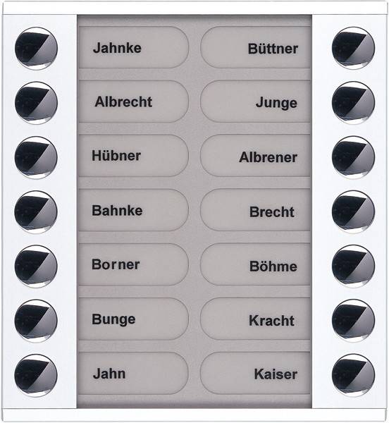 TCS Tür Control Audioaußenstation 2-reihig PET14-WS/04