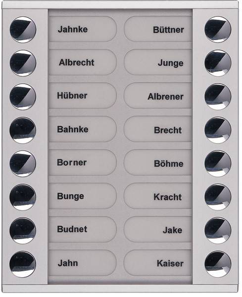 TCS Tür Control Audioaußenstation 2-reihig PET16-EN/04