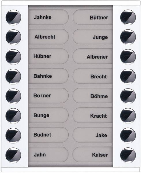 TCS Tür Control Audioaußenstation 2-reihig PET16-WS/04