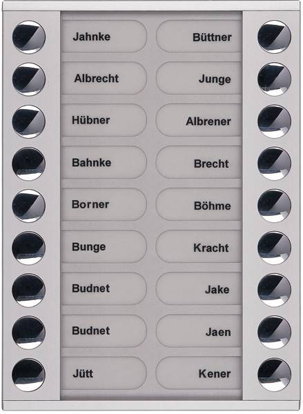 TCS Tür Control Audioaußenstation 2-reihig PET18-EN/04