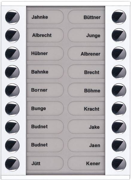 TCS Tür Control Audioaußenstation 2-reihig PET18-WS/04