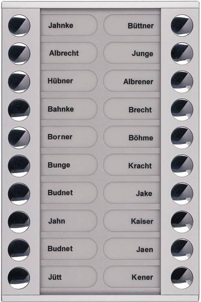 TCS Tür Control Audioaußenstation 2-reihig PET20-EN/04