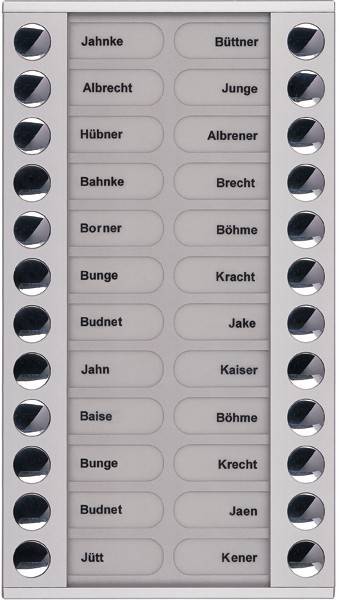 TCS Tür Control Audioaußenstation 2-reihig PET24-EN/04