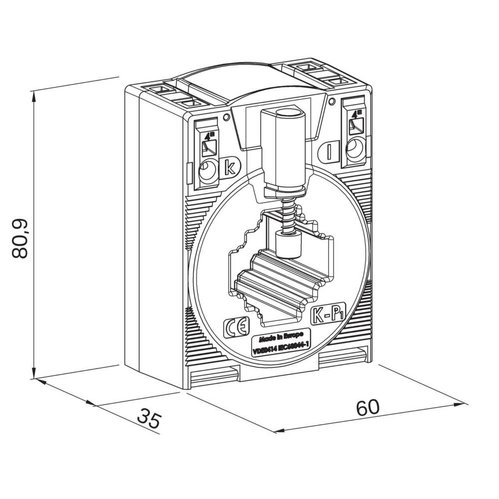 WAGO GmbH & Co. KG Aufsteck-Stromwandler 855-305/300-501