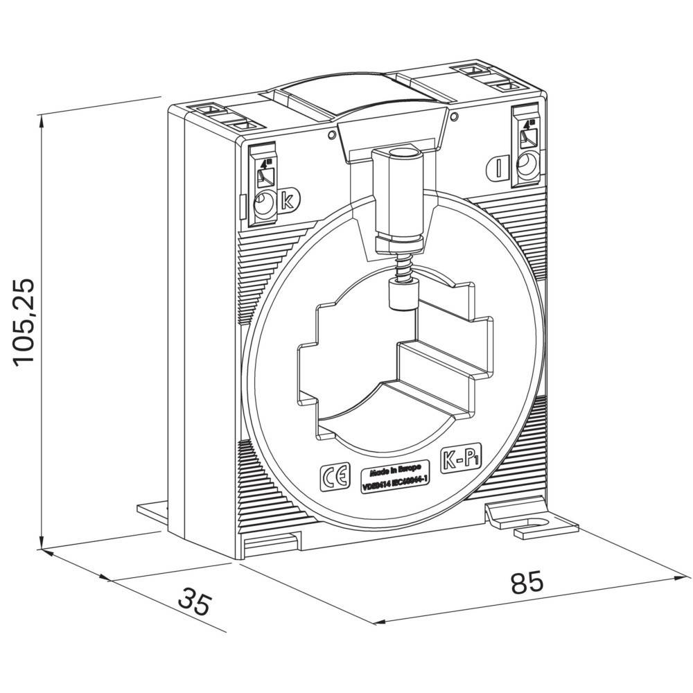 WAGO GmbH & Co. KG Aufsteck-Stromwandler 855-501/800-1001