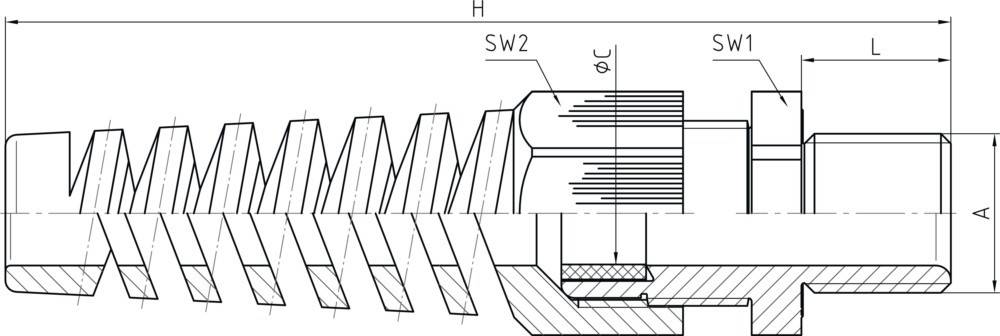 25 Stk. Jacob Kabelverschraubung 50021M25BS7035