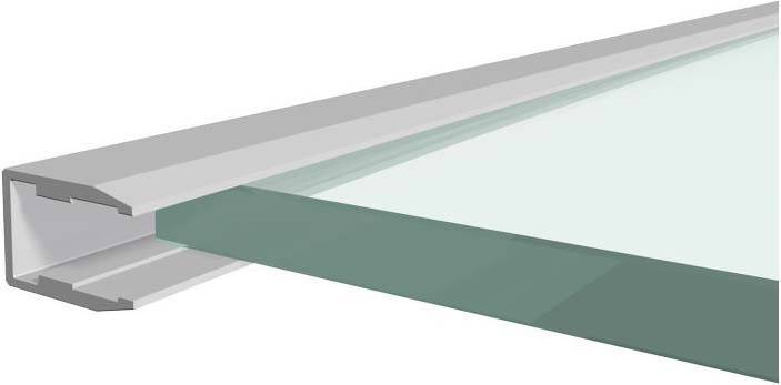 EVN Lichttechnik Alu-Glasbodenprofil AP GB8 100