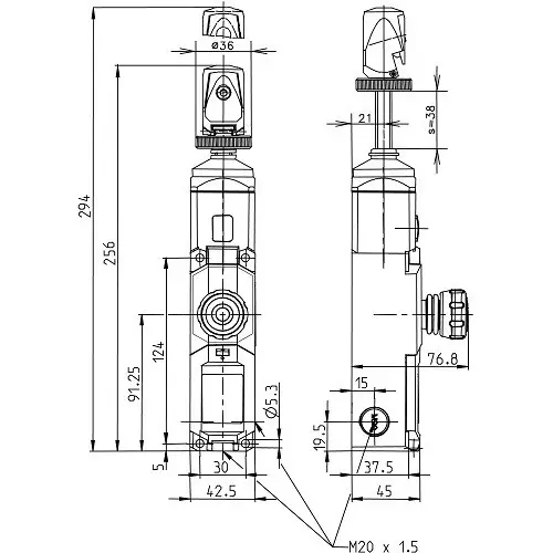 Bernstein Seilzugschalter SRU2ZNAQF100L000 Bernstein Seilzugschalter SRU2ZNAQF100L000