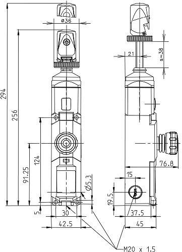 Bernstein Seilzugschalter SRA4Z0QF175L000