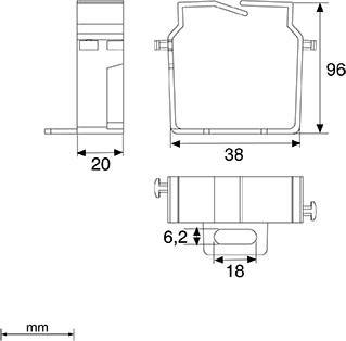 Unex Drahthalteklammer gr 40894