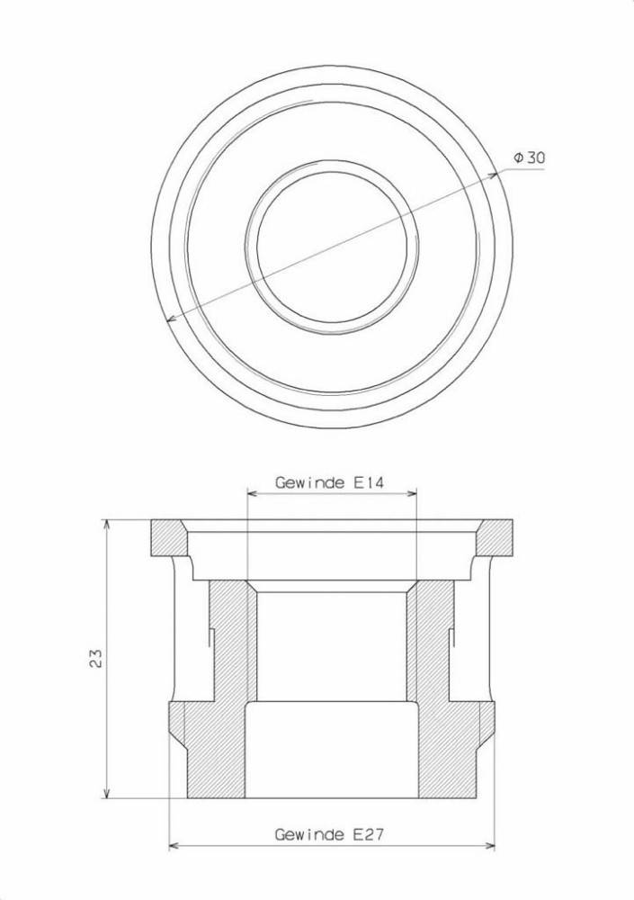 DEHN Reduzierung E27-E14 RED E27 E14 ÜGK MB