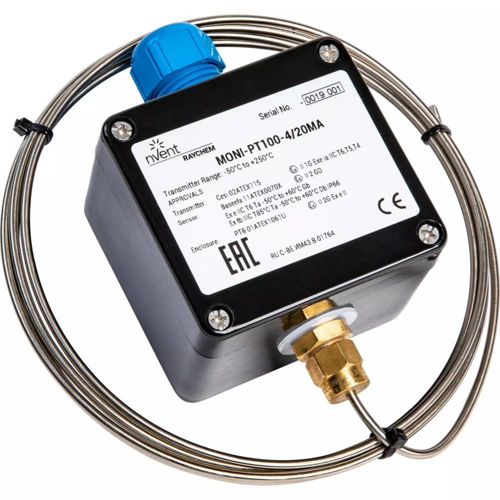nVent Thermal Temperaturfühler MONI-PT100-4/20MA
