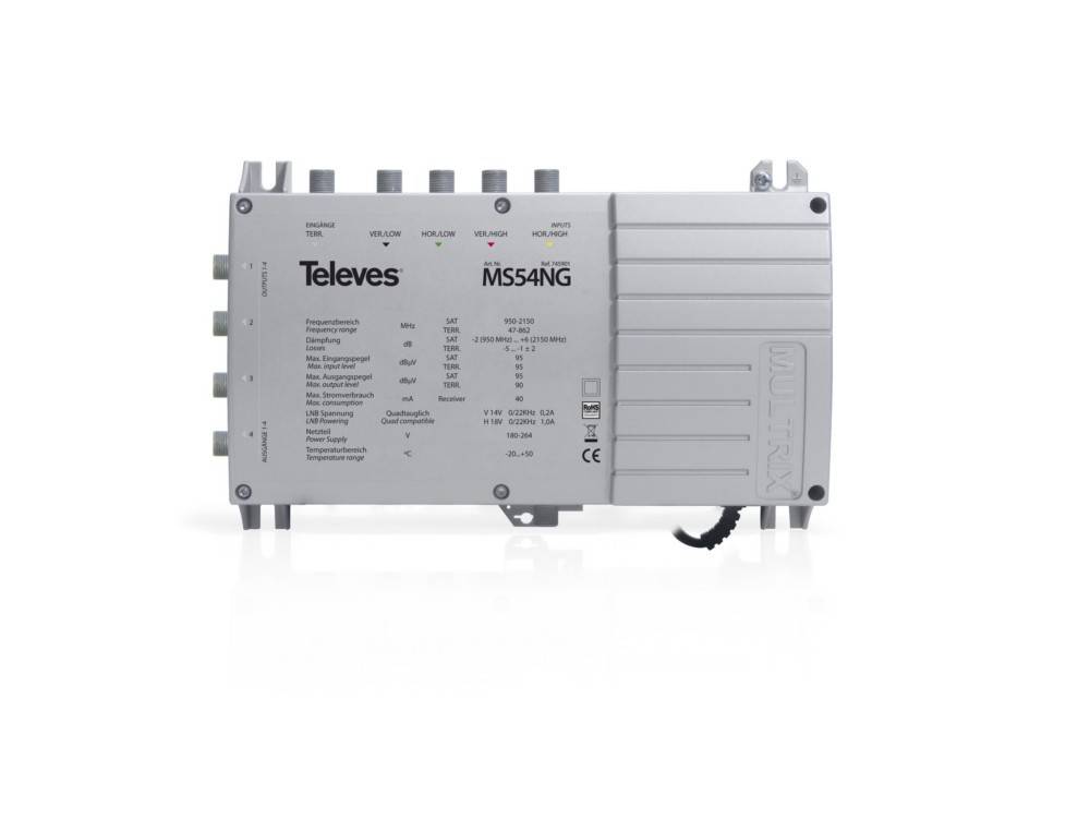 Televes Multischalter MS54NG