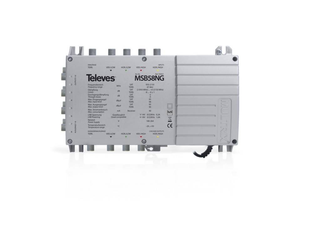 Televes Multischalter-Basisgerät MSB58NG