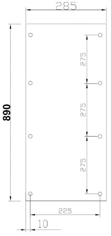 GSAB Elektrotechnik 1/3-Montageplatte 2M1-3-1000