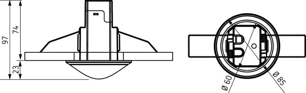 Theben Bewegungsmelder theMovaS360-100DE WH
