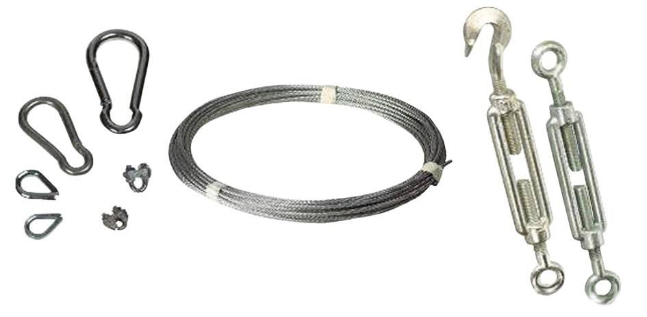 Scharnberger+Hasenbein Stahl-Drahtseilset 20m 57889
