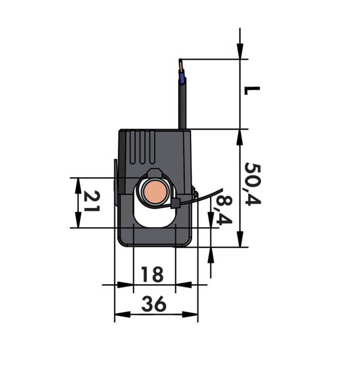 WAGO GmbH & Co. KG Kabelumbau-Stromwandler 855-3001/125-003