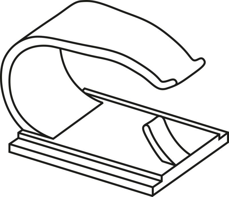 HellermannTyton Klebesockel RB5 PA66 BK 50