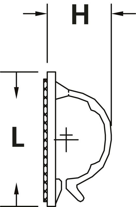 HellermannTyton Klebesockel RB5 PA66 BK 50