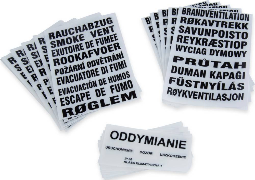 WindowMaster Aufkleber Rauchabzug WSK 402 01