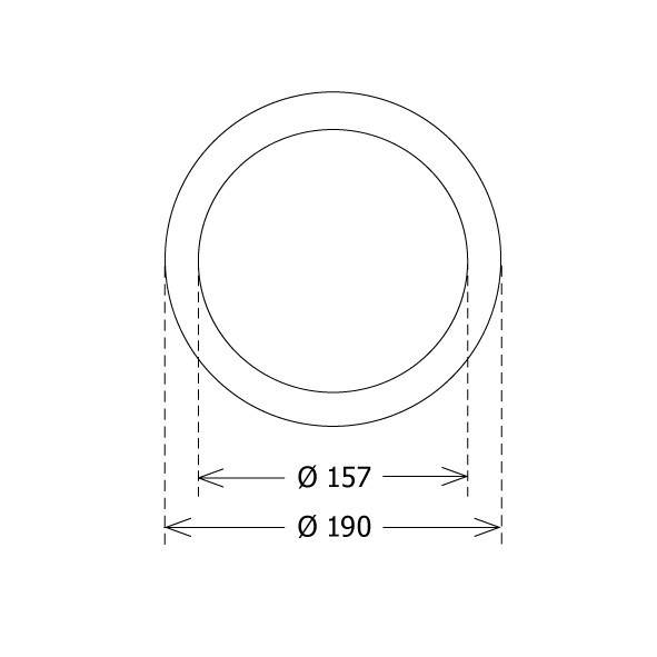 LTS Licht&Leuchten Deckenverstärkungsring ZDVR 0157