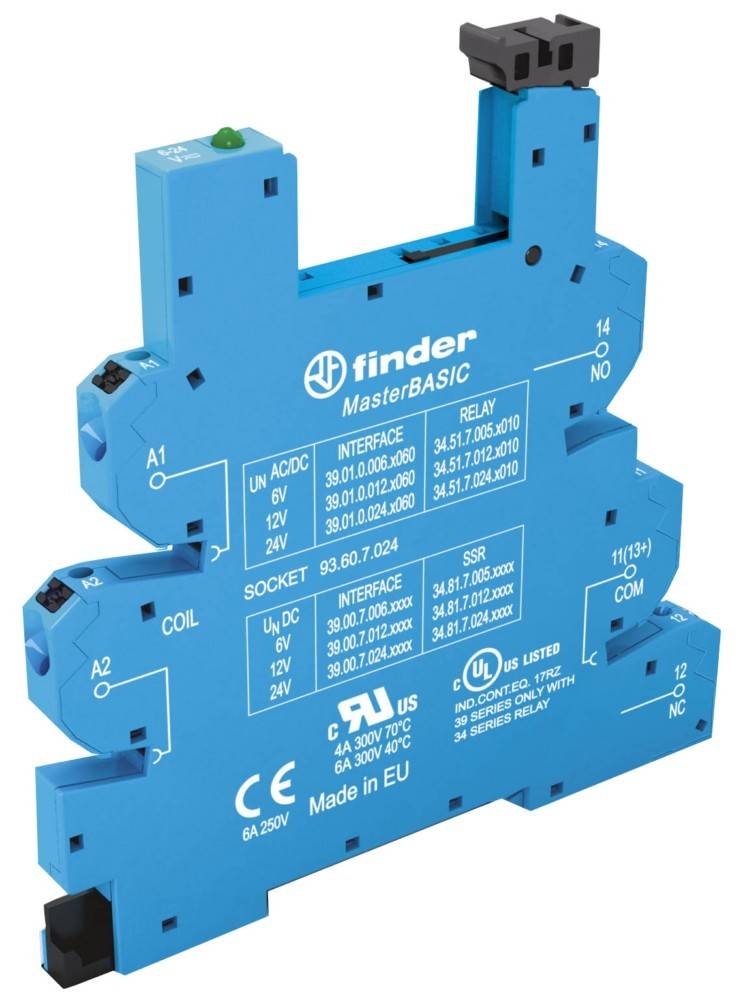 Finder Push-In-Fassung 93.60.0.125