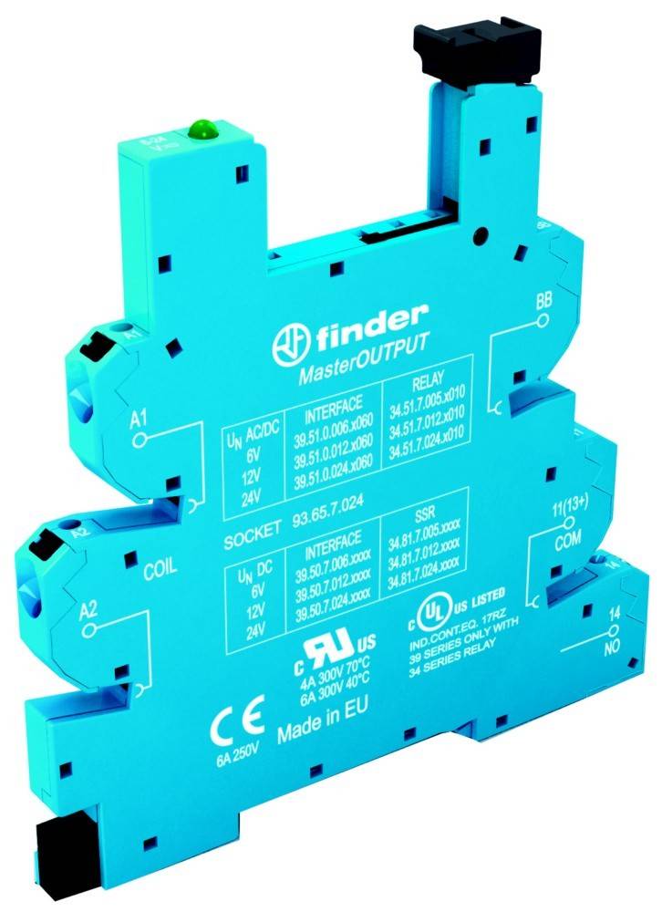 Finder Push-In-Fassung 93.65.7.024