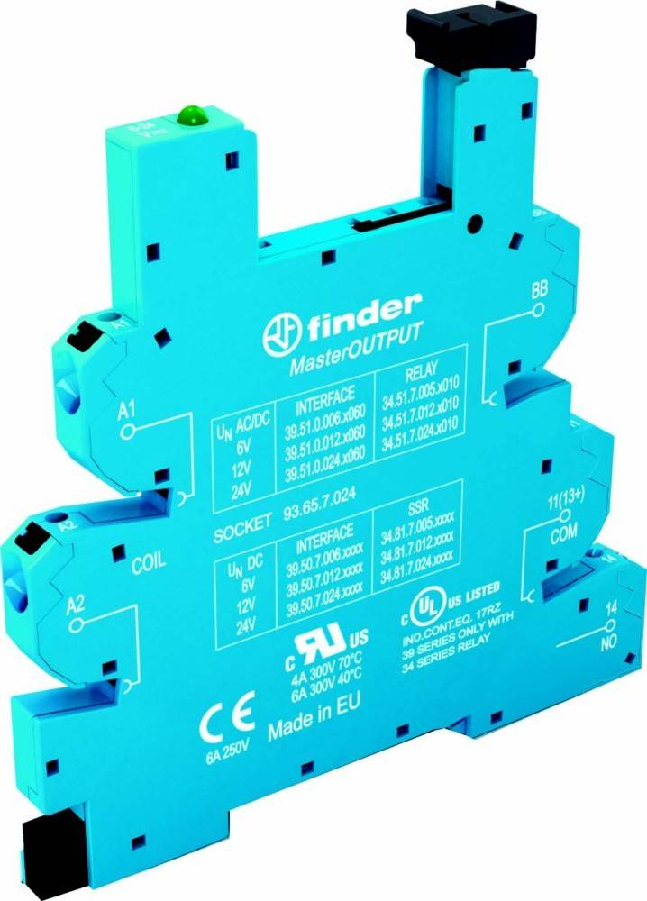 Finder Push-In-Fassung 93.65.8.230